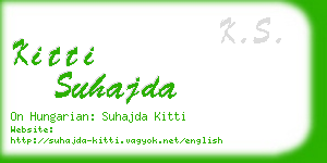 kitti suhajda business card